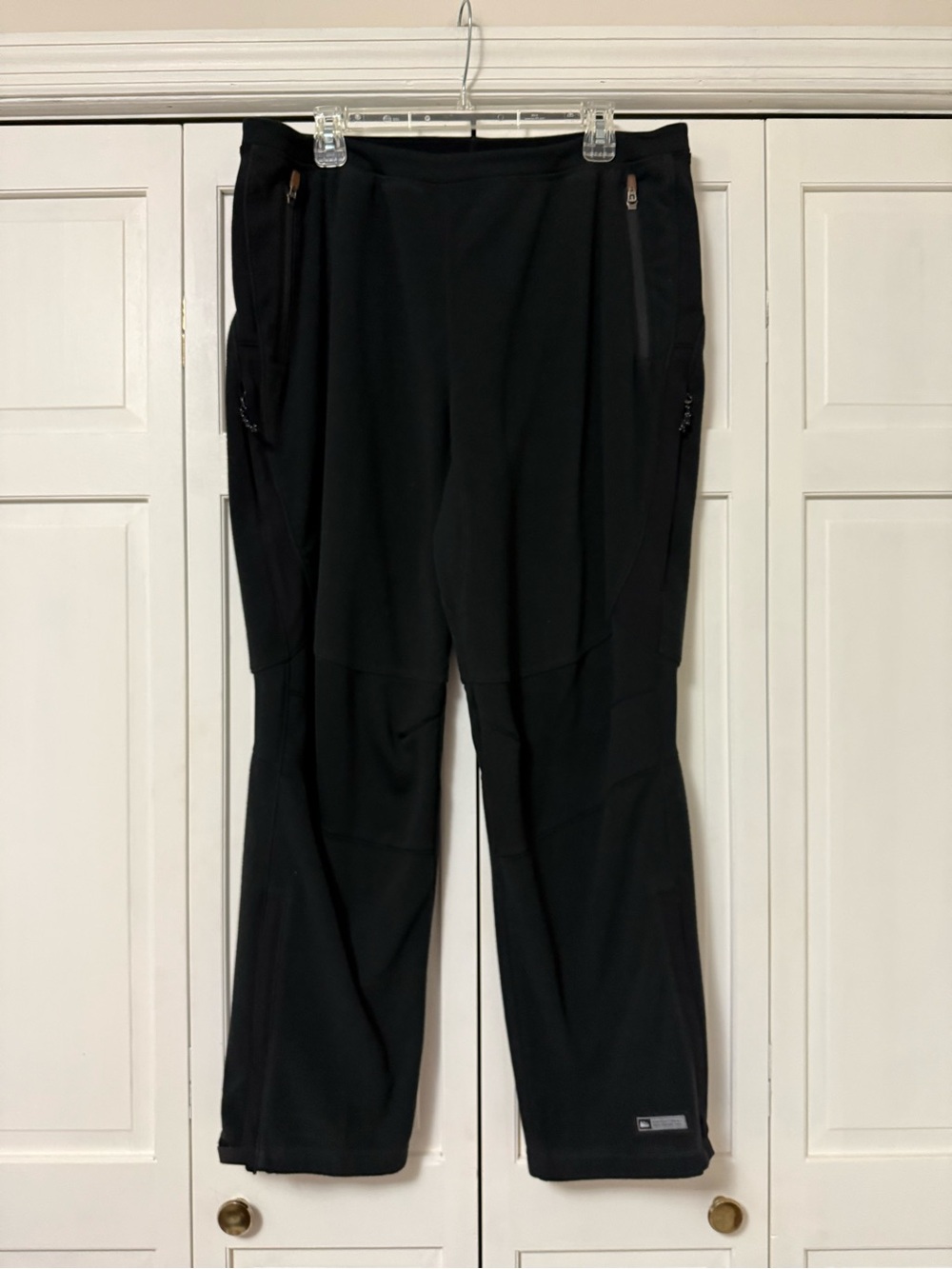 REI Black Women’s Jogger Sweatpants with Zip Pockets Fleece Polartec XL Outdoor